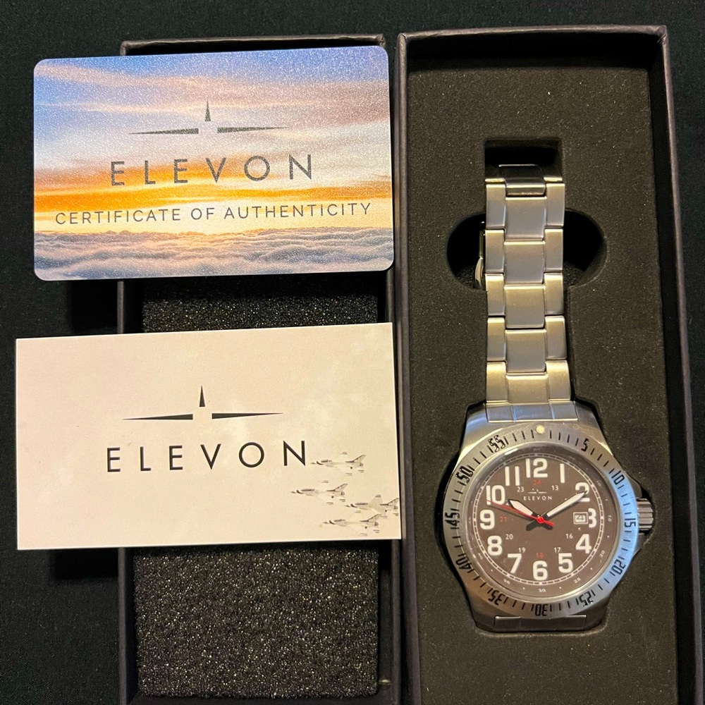 Elevon Aviator Watch w/Date